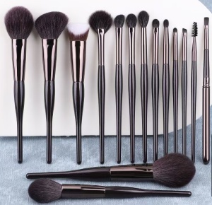 K15009 15pcs makeup brush set XGF natural goat hair